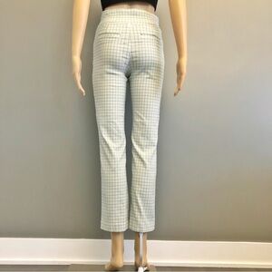 SUZY Pastel Green Gingham Plaid Cottagecore High Rise Trousers Pants. Medium